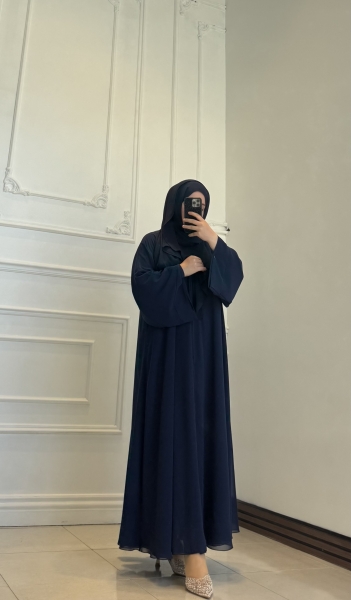 Ahsen Abaya Ferace Lacivert