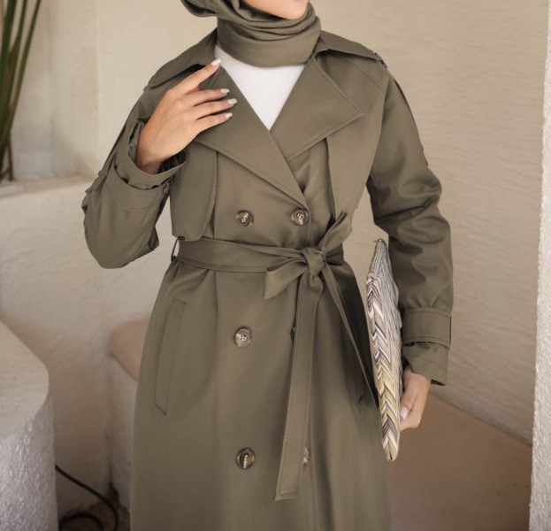 Classic Verde Trençkot Yeşil