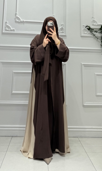 Duala Abaya Kahverengi
