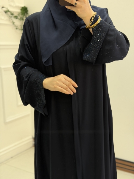 Glora Abaya lacivert