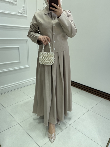 Lumia Etekli Takım Bej