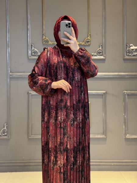 Mahinur Elbise Kırmızı