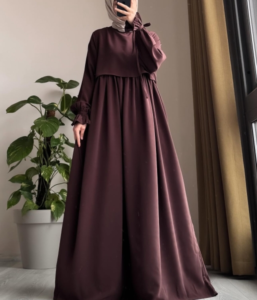 Mihri Elbise Kahverengi