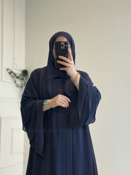 Nura Abaya Lacivert