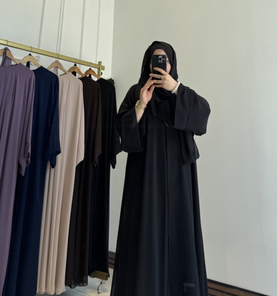 Ahsen Abaya Ferace Siyah Renk