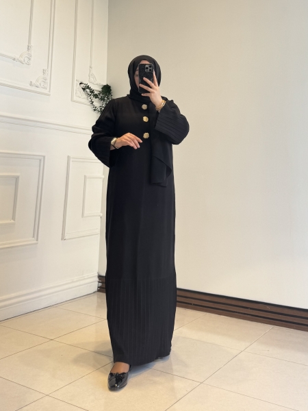 Aria Relax Triko Elbise Siyah