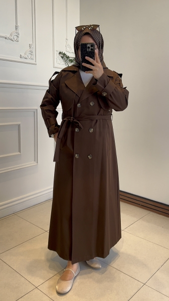 Classic Verde Trençkot Kahverengi