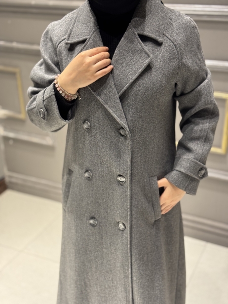 Hürrem Kaşe Kaban Gri