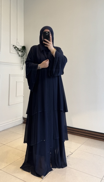 Nura Abaya Lacivert
