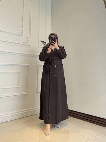 Sahra Trençkot Acı Kahve